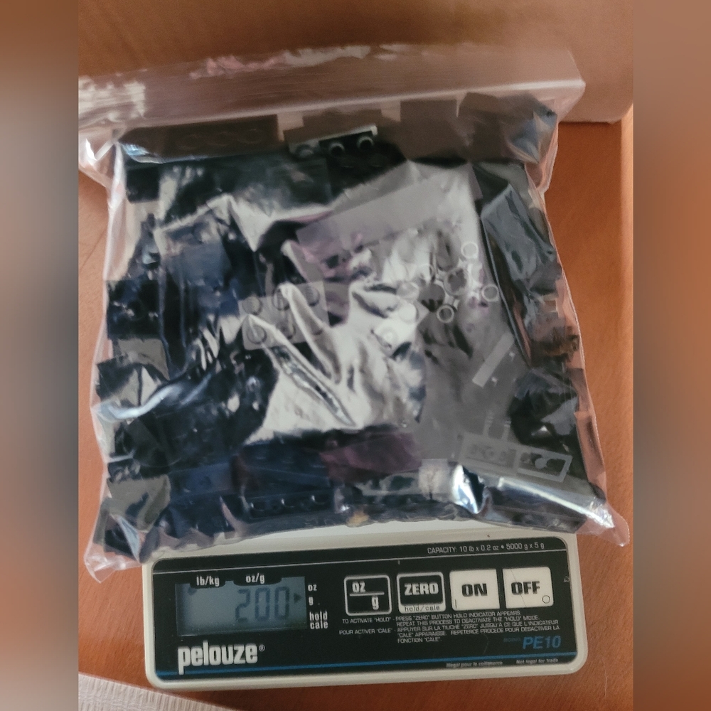 LEGO Bricks Black 200grams